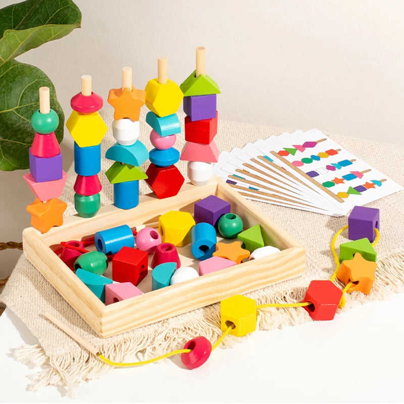 Wooden Montessori Beads Toys