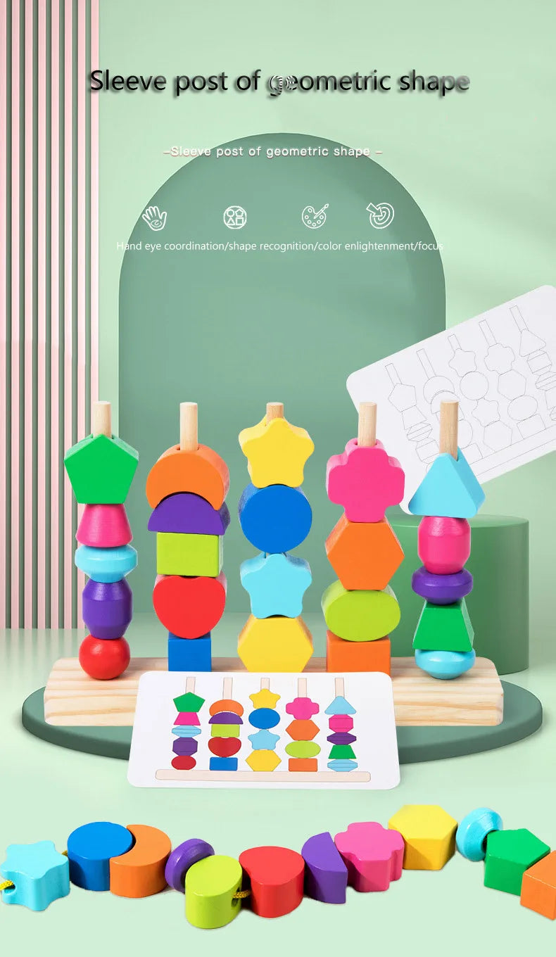 Wooden Montessori Beads Toys