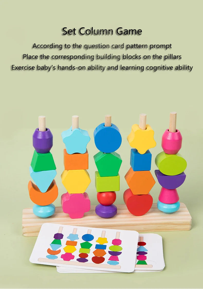 Wooden Montessori Beads Toys