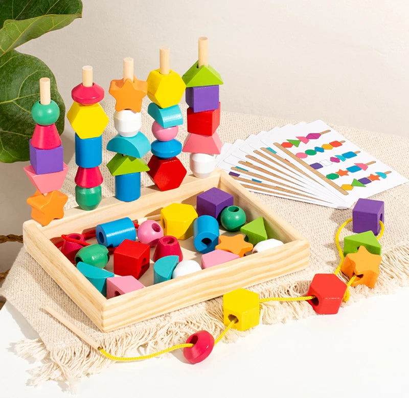 Wooden Montessori Beads Toys