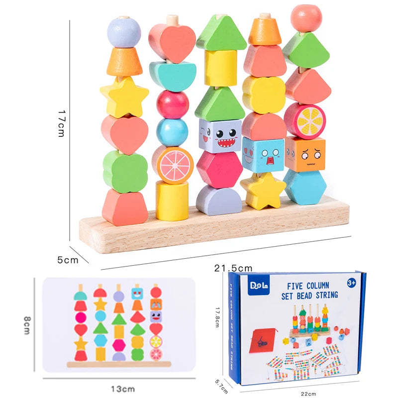 Wooden Montessori Beads Toys