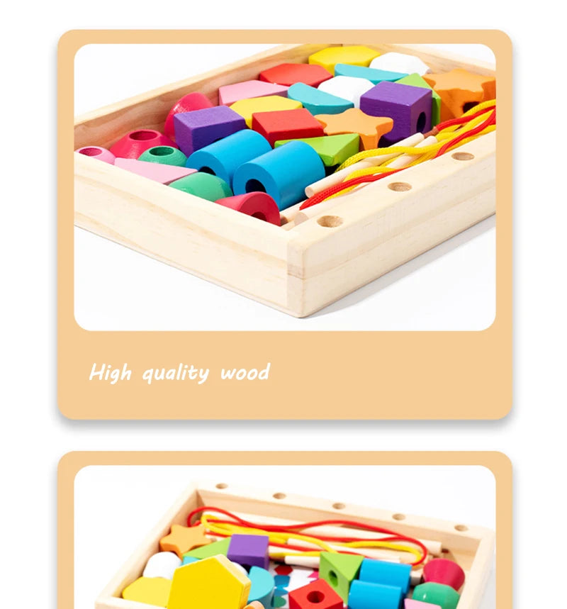 Wooden Montessori Beads Toys