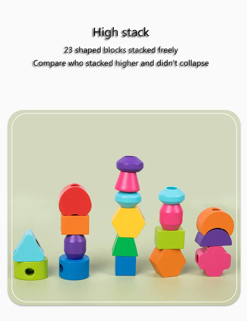 Wooden Montessori Beads Toys