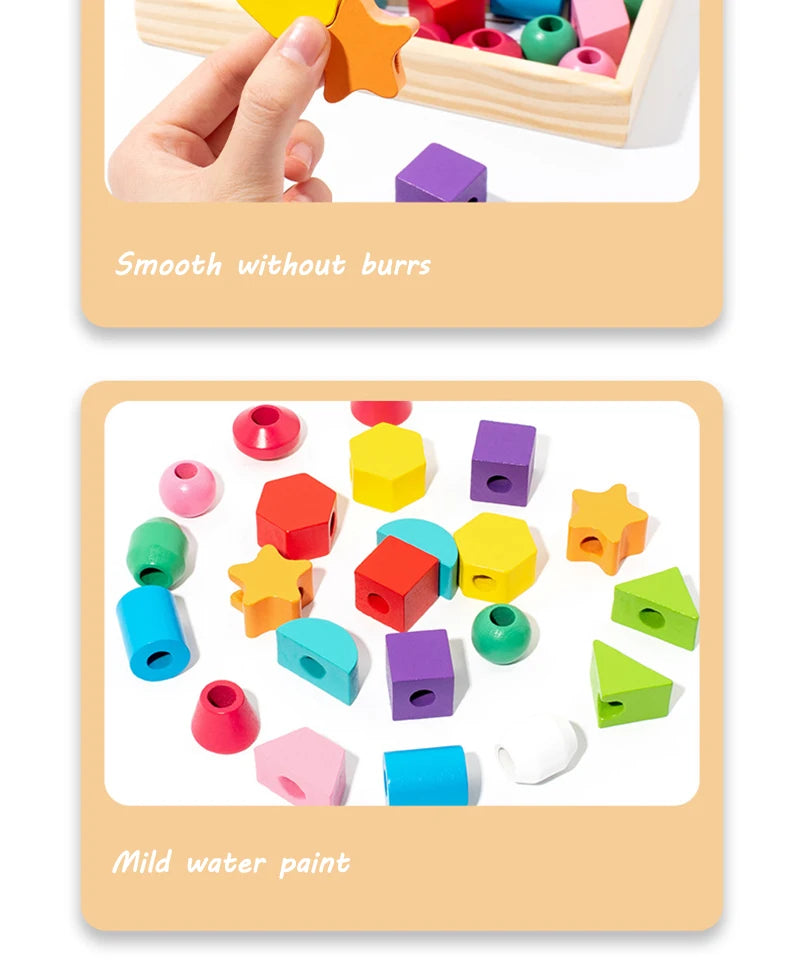 Wooden Montessori Beads Toys