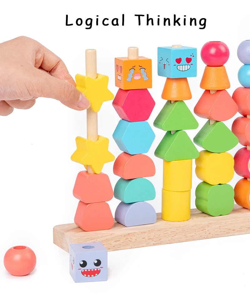 Wooden Montessori Beads Toys