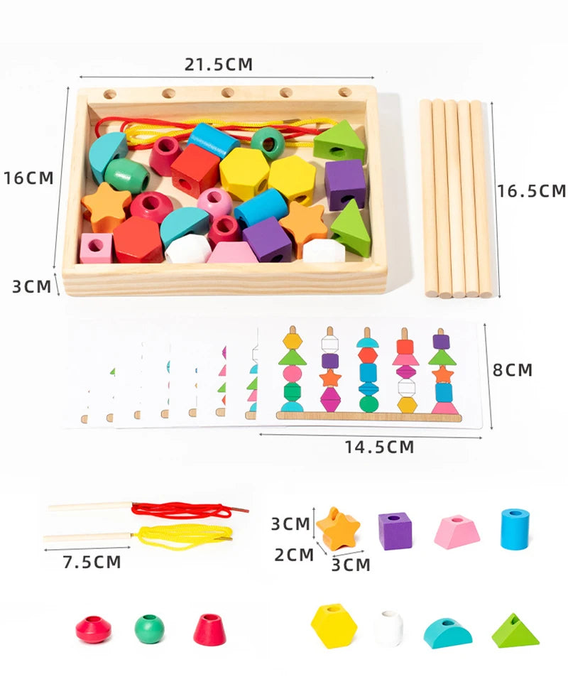 Wooden Montessori Beads Toys