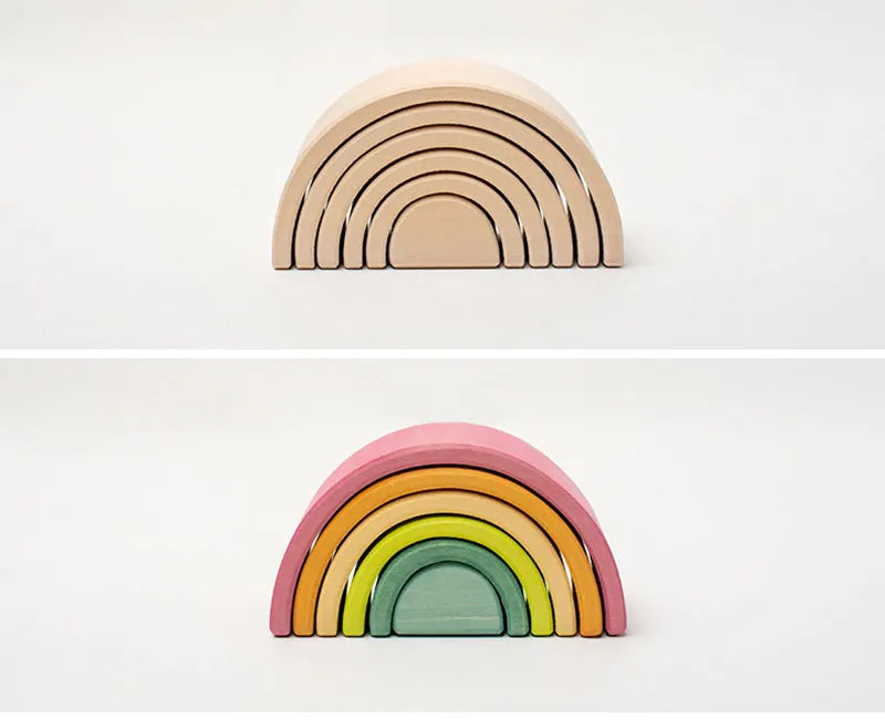 Mini Rainbow Stacking